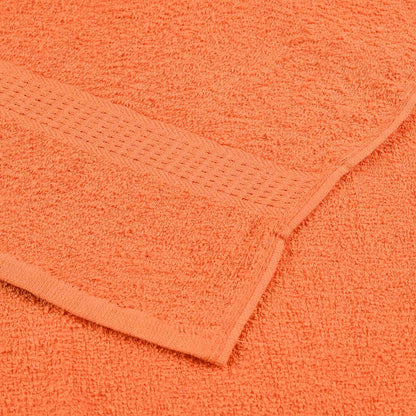 8 Piece Towel Set Orange 360 gsm 100% Cotton