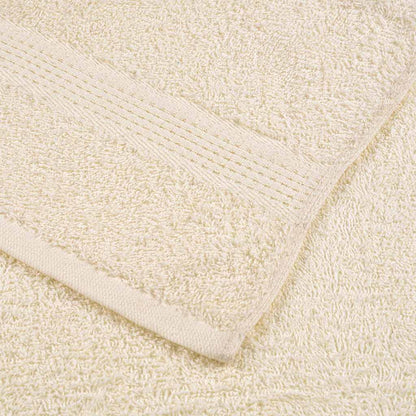 8 Piece Towel Set Cream 360 gsm 100% Cotton