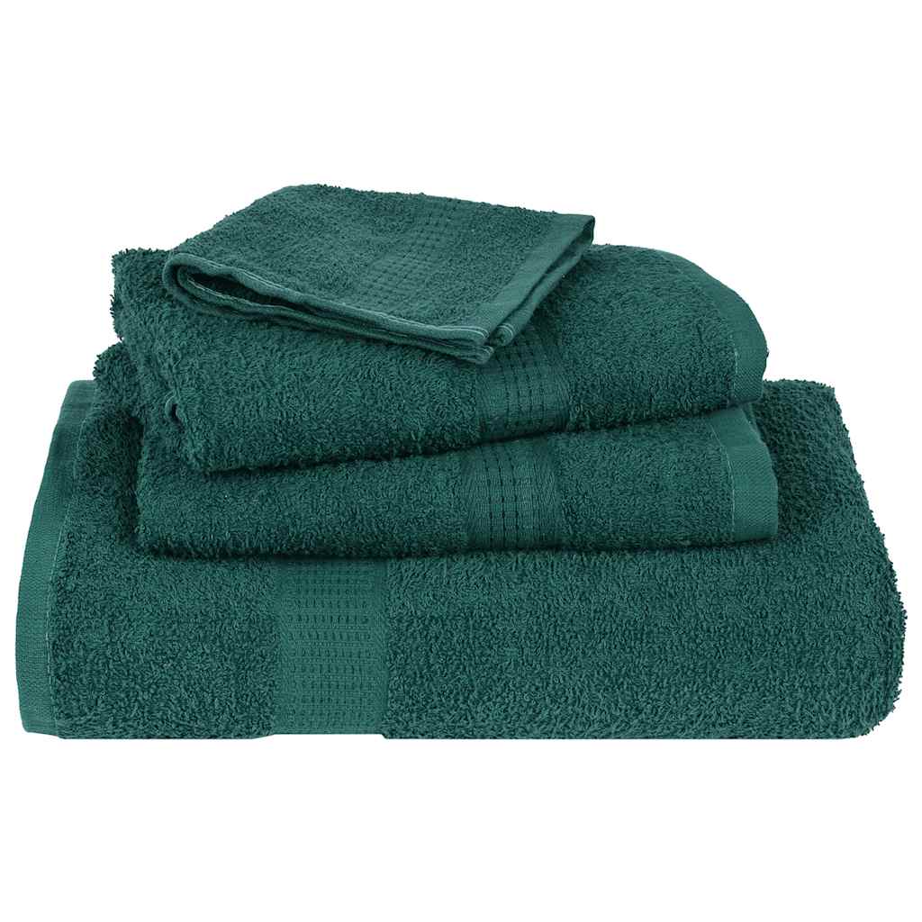 8 Piece Towel Set Apple Green 360 gsm 100% Cotton