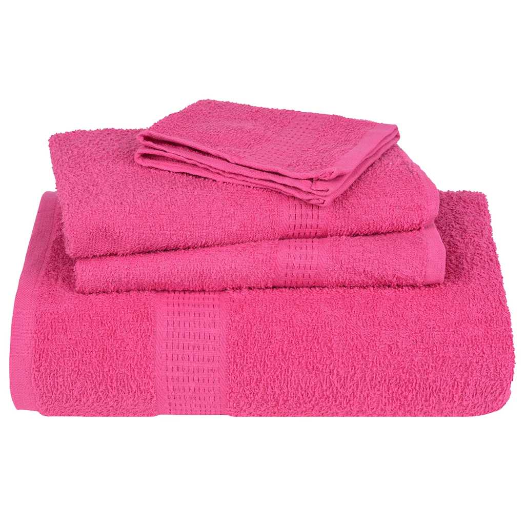 8 Piece Towel Set Pink 360 gsm 100% Cotton