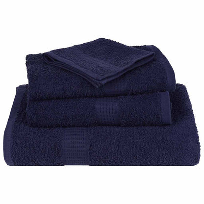 6 Piece Towel Set Navy Blue 360 gsm 100% Cotton