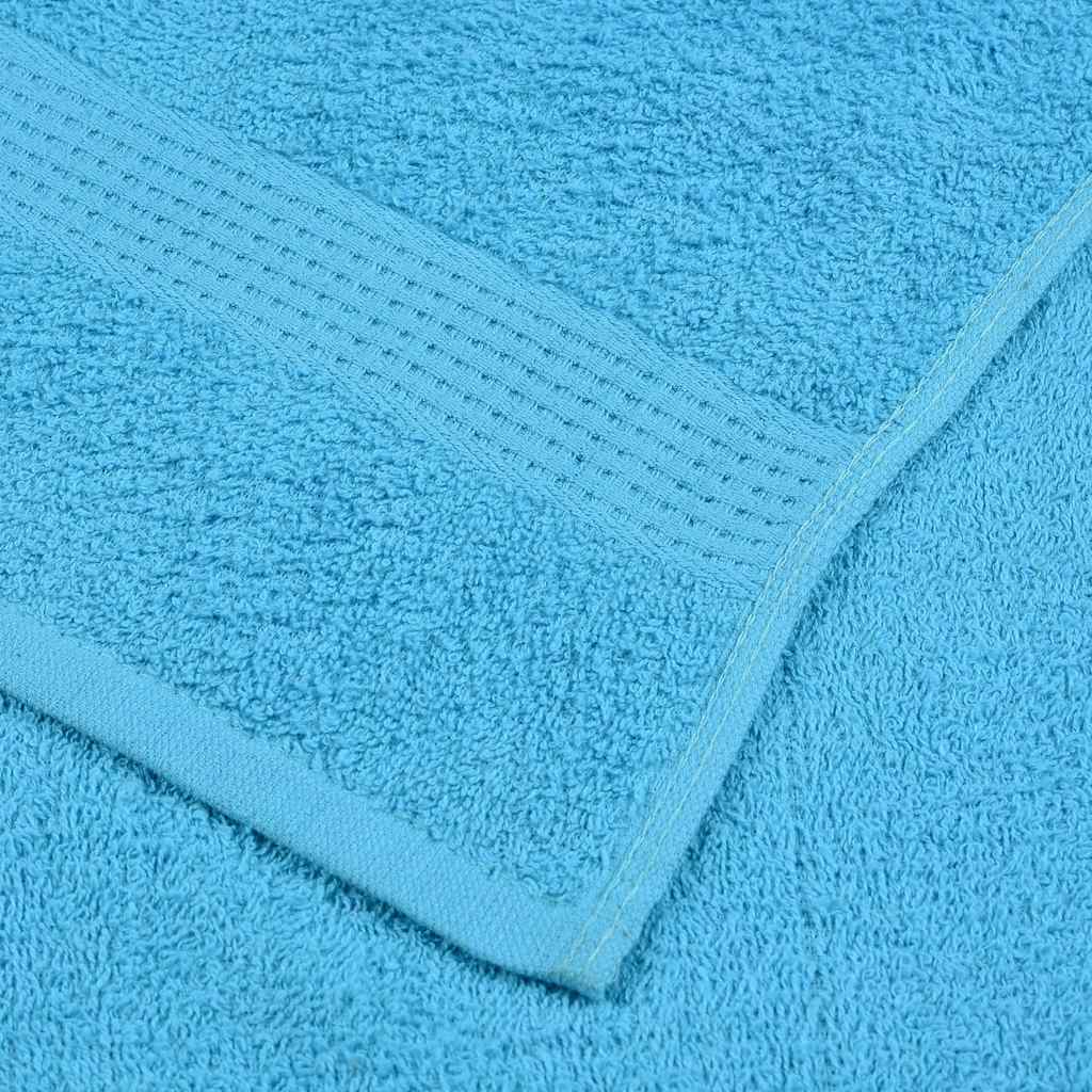 6 Piece Towel Set Turquoise 360 gsm 100% Cotton