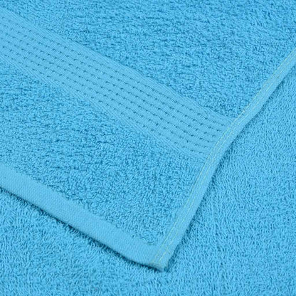 12 Piece Towel Set Turquoise 360 gsm 100% Cotton