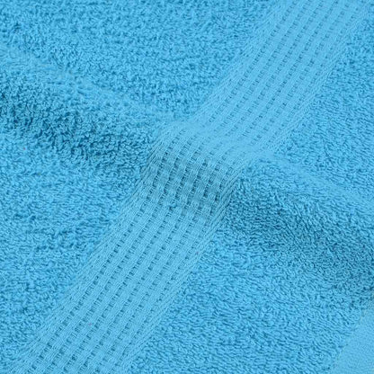 12 Piece Towel Set Turquoise 360 gsm 100% Cotton