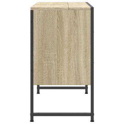 Bathroom Sink Cabinet Sonoma Oak 80x33x60 cm Engineered Wood - Bend