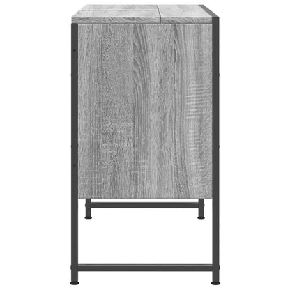 Bathroom Sink Cabinet Grey Sonoma 80x33x60 cm Engineered Wood - Bend