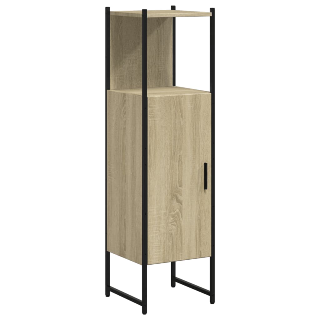 Bathroom Cabinet Sonoma Oak 33x33x120.5 cm Engineered Wood - Bend