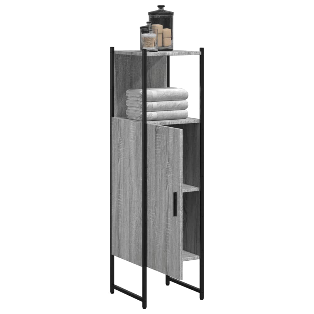 Bathroom Cabinet Grey Sonoma 33x33x120.5 cm Engineered Wood - Bend