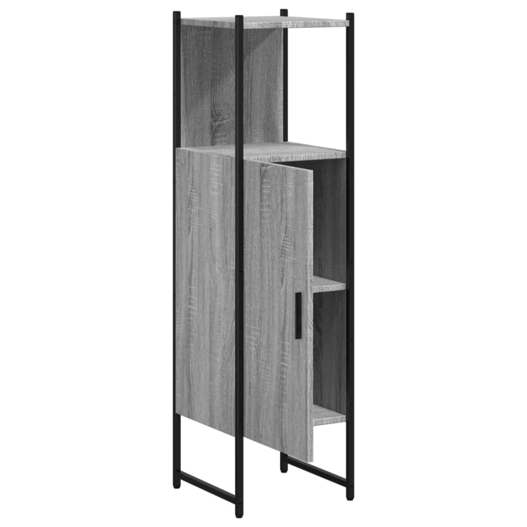 Bathroom Cabinet Grey Sonoma 33x33x120.5 cm Engineered Wood - Bend