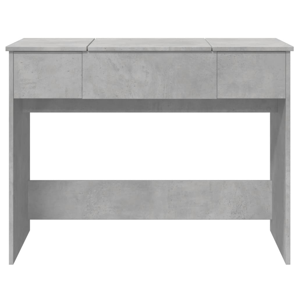 Dressing Table with Mirror Concrete Grey 100x45x76 cm - Bend