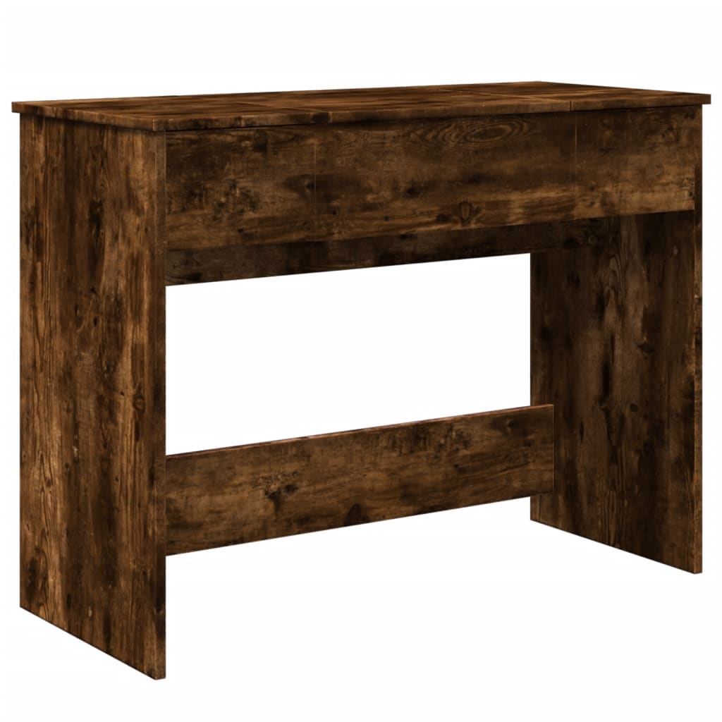 Dressing Table with Mirror Smoked Oak 100x45x76 cm - Bend