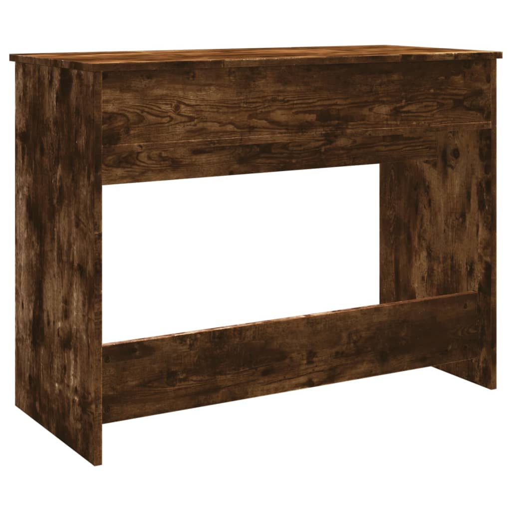 Dressing Table with Mirror Smoked Oak 100x45x76 cm - Bend