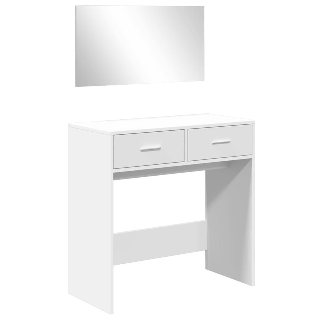 Dressing Table with Mirror White 80x39x80 cm - Bend