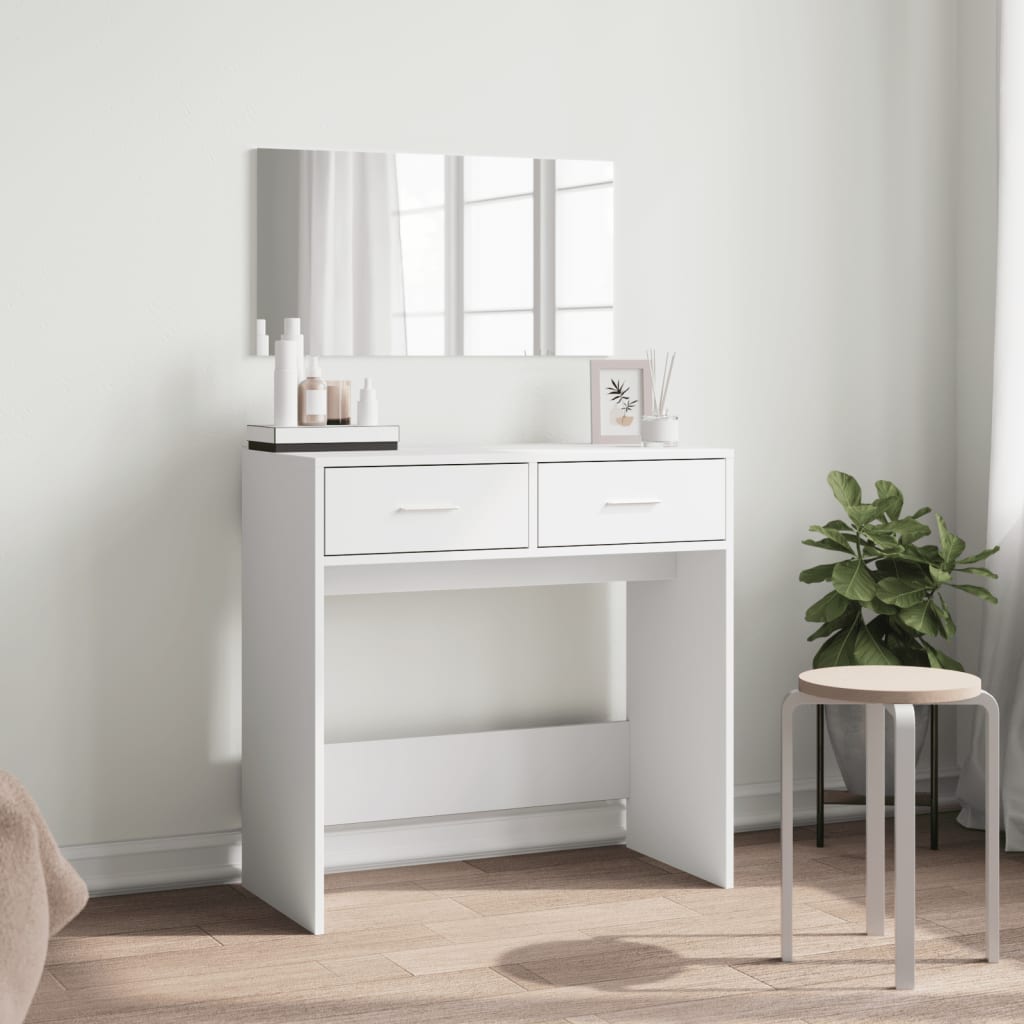 Dressing Table with Mirror White 80x39x80 cm - Bend