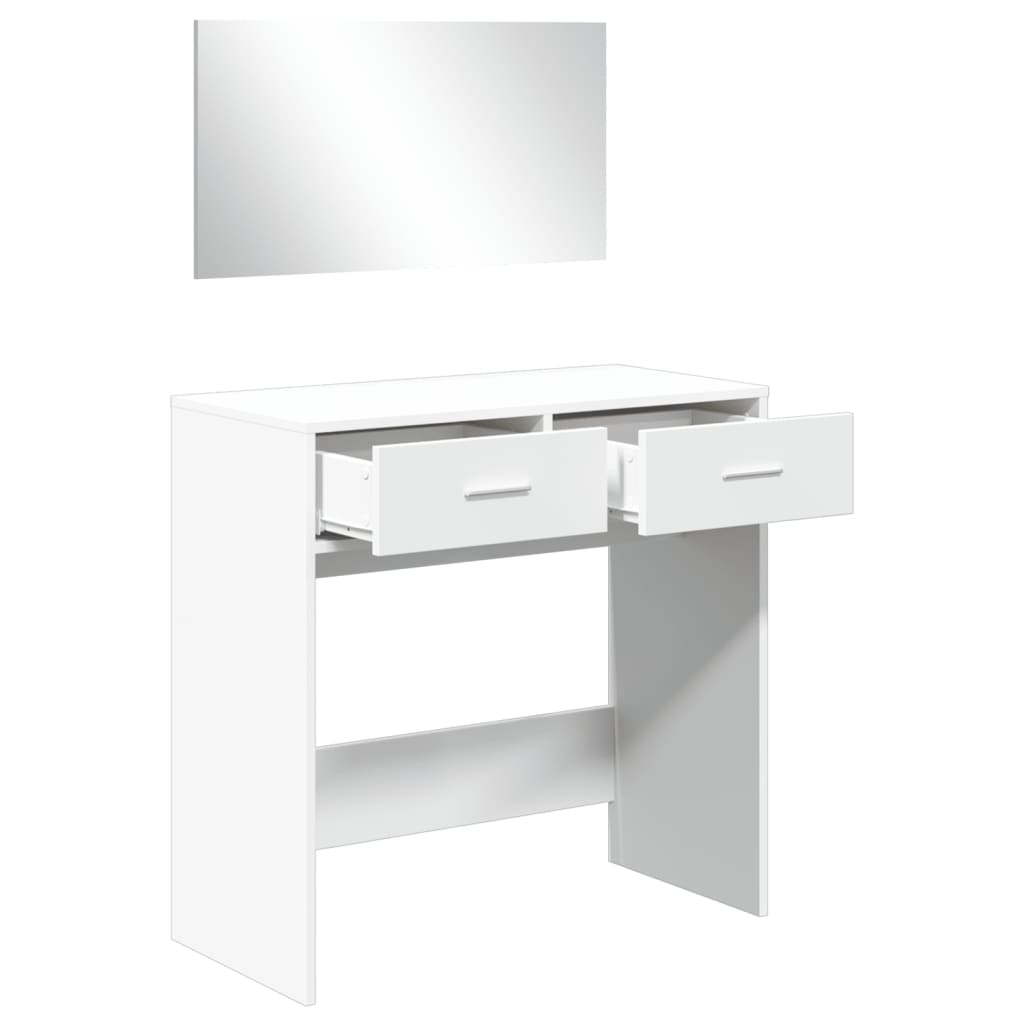 Dressing Table with Mirror White 80x39x80 cm - Bend