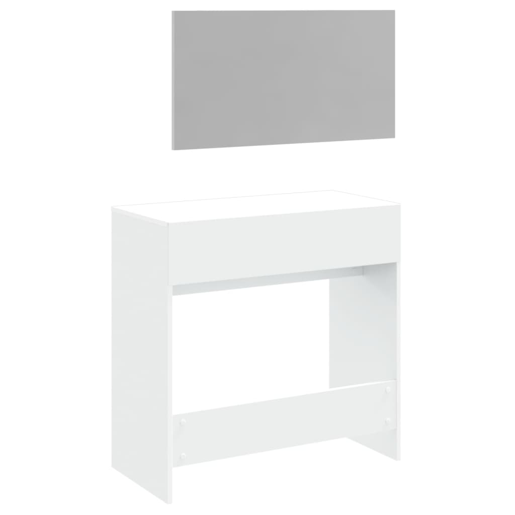 Dressing Table with Mirror White 80x39x80 cm - Bend