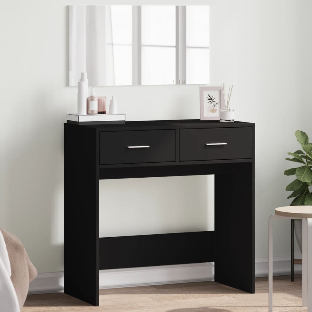 Dressing Table with Mirror Black 80x39x80 cm - Bend