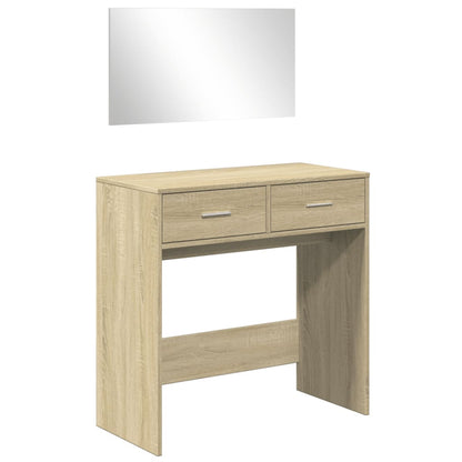 Dressing Table with Mirror Sonoma Oak 80x39x80 cm - Bend