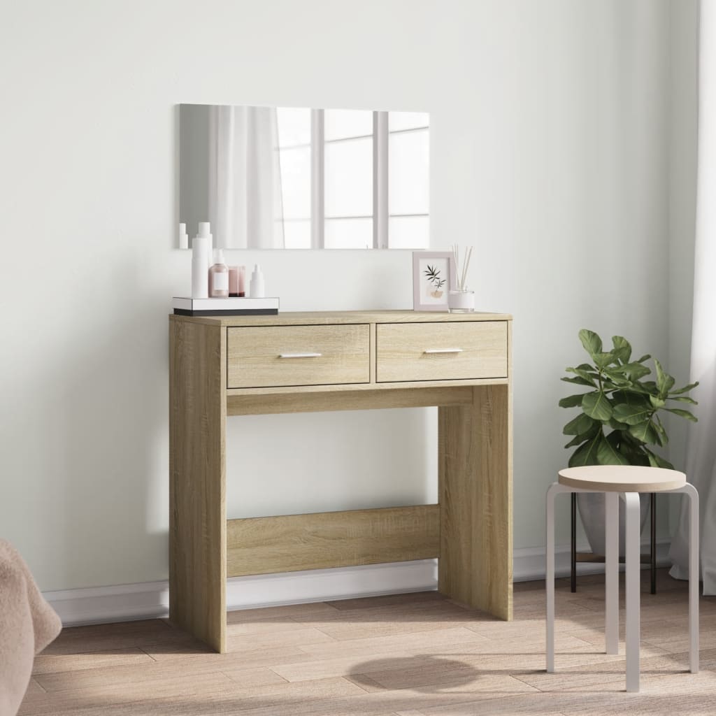 Dressing Table with Mirror Sonoma Oak 80x39x80 cm - Bend