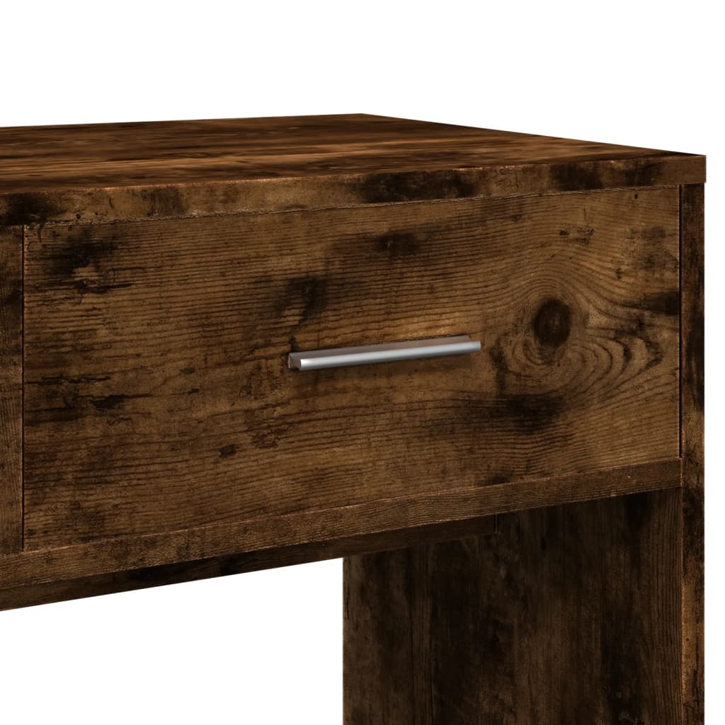 Dressing Table with Mirror Smoked Oak 80x39x80 cm - Bend