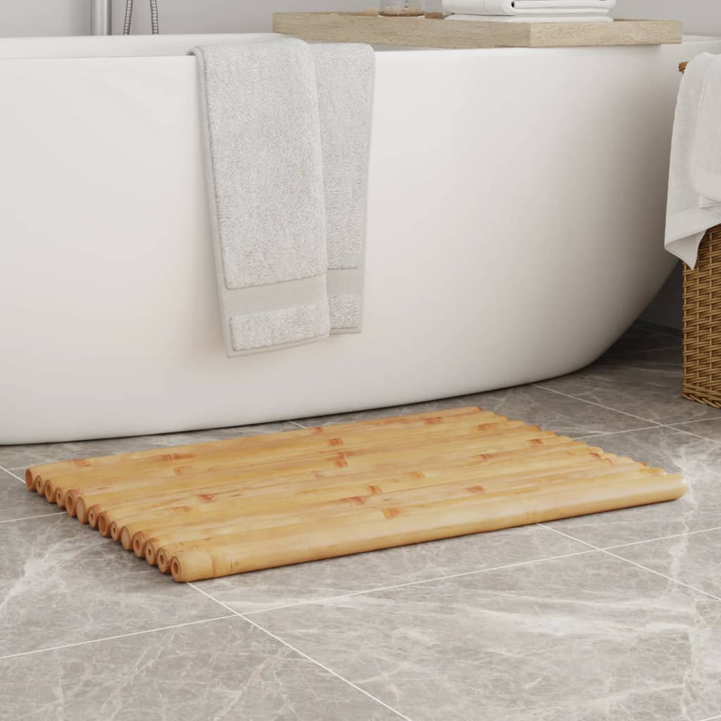 Chunky Bamboo Bath Mats - 2 pcs