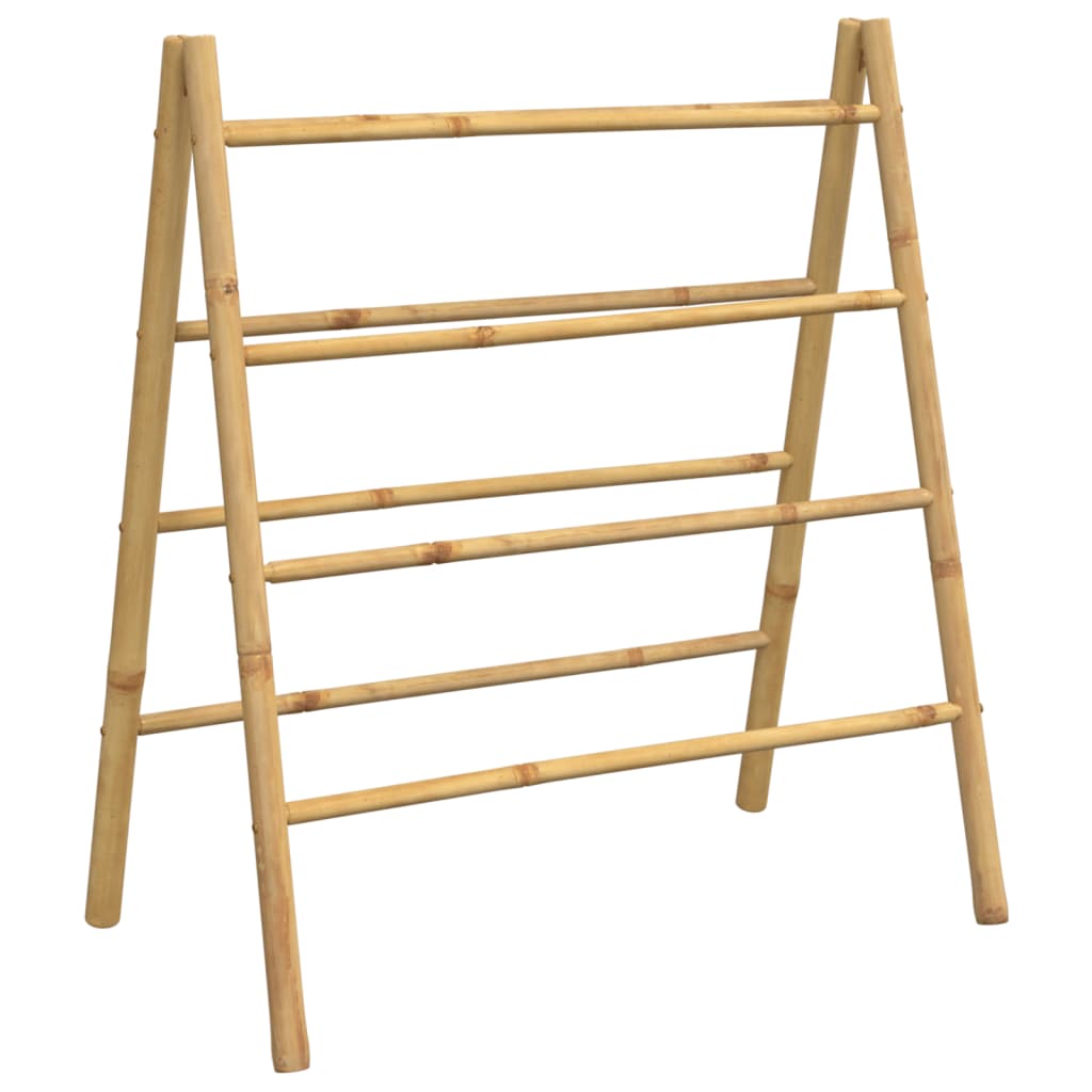 Double Bamboo Towel Ladder with 4 Rungs - Bend