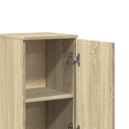 Bathroom Cabinet Sonoma Oak 30x30x190 cm Engineered Wood - Bend