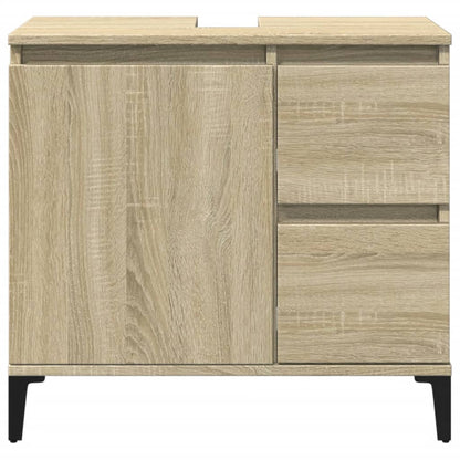 Bathroom Cabinet Sonoma Oak 65x33x60 cm Engineered Wood - Bend