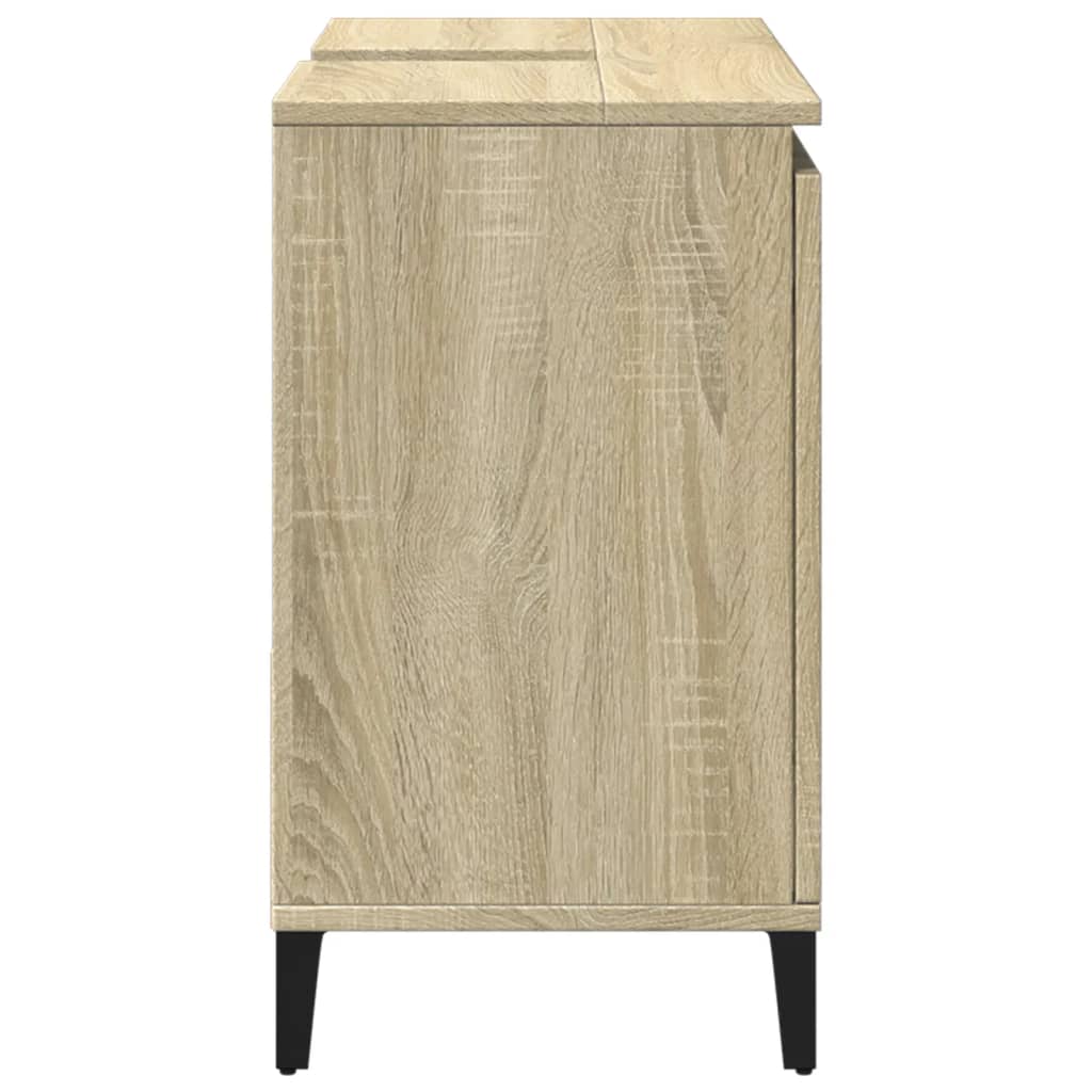 Bathroom Cabinet Sonoma Oak 65x33x60 cm Engineered Wood - Bend