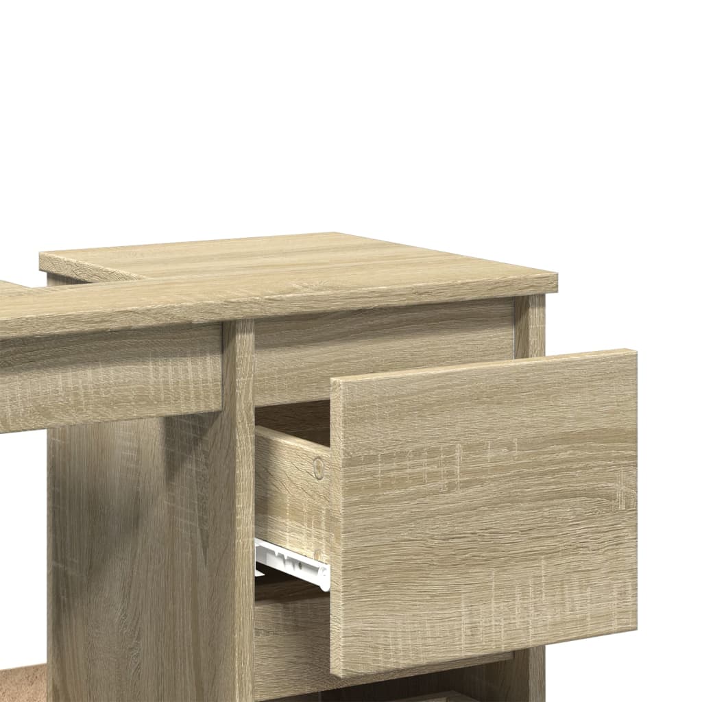 Bathroom Cabinet Sonoma Oak 65x33x60 cm Engineered Wood - Bend