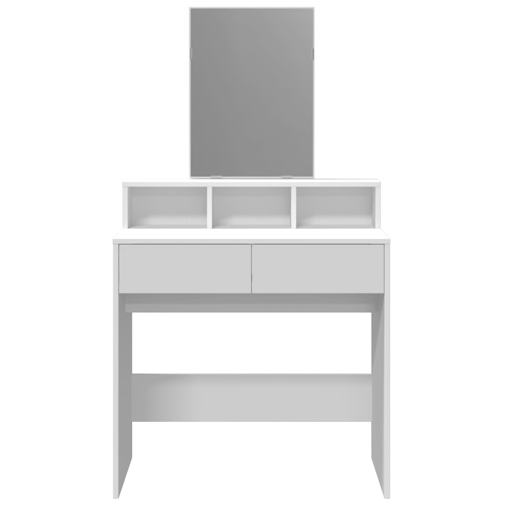 Dressing Table with Mirror White 80x41x144.5 cm - Bend