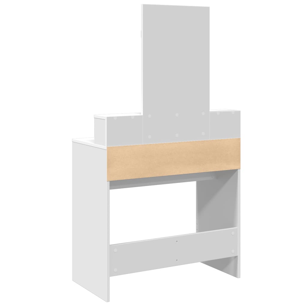 Dressing Table with Mirror White 80x41x144.5 cm - Bend