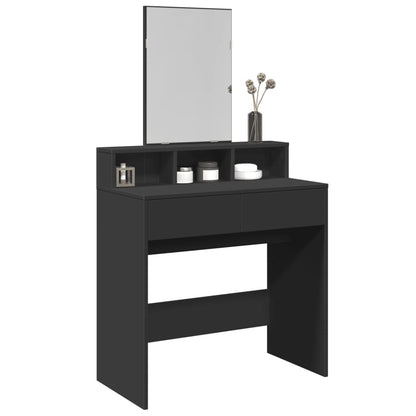 Dressing Table with Mirror Black 80x41x144.5 cm - Bend