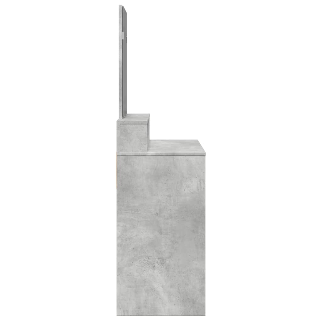 Dressing Table with Mirror Concrete Grey 80x41x144.5 cm - Bend