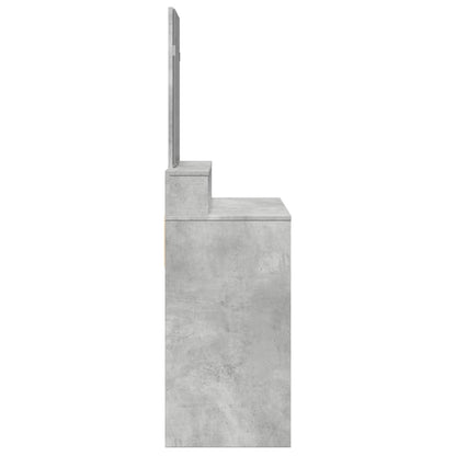 Dressing Table with Mirror Concrete Grey 80x41x144.5 cm - Bend