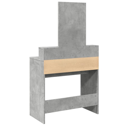 Dressing Table with Mirror Concrete Grey 80x41x144.5 cm - Bend