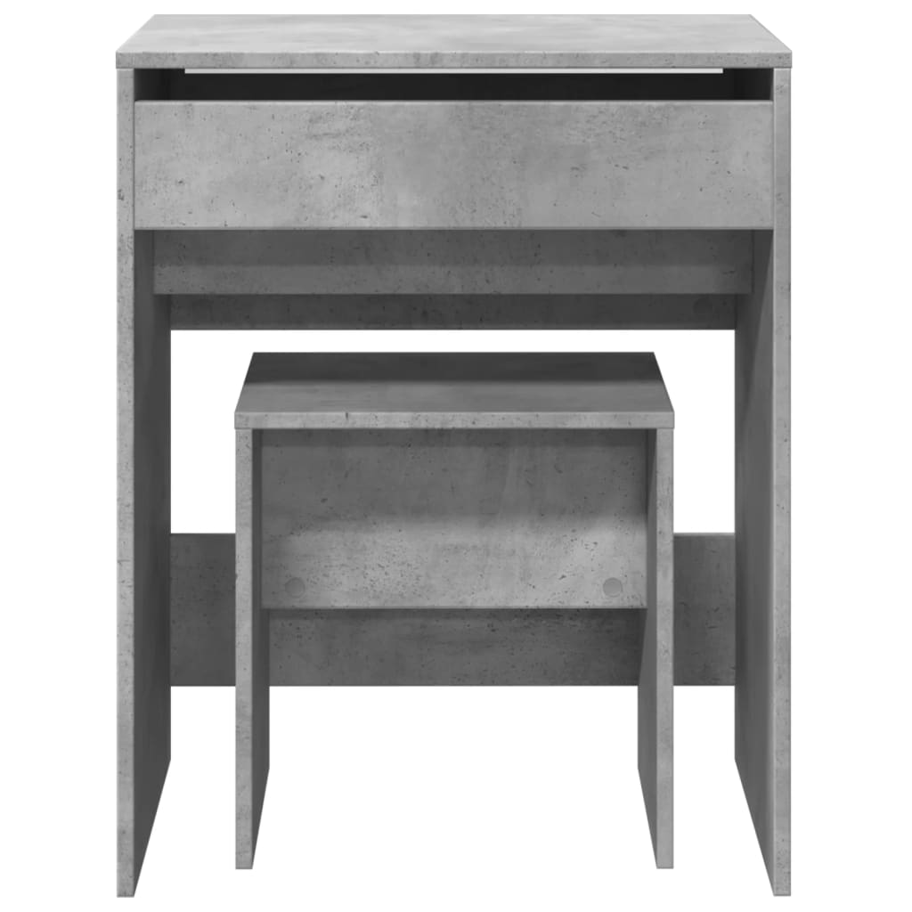 Dressing Table and Stool Concrete Grey 60x40x113.5 cm - Bend