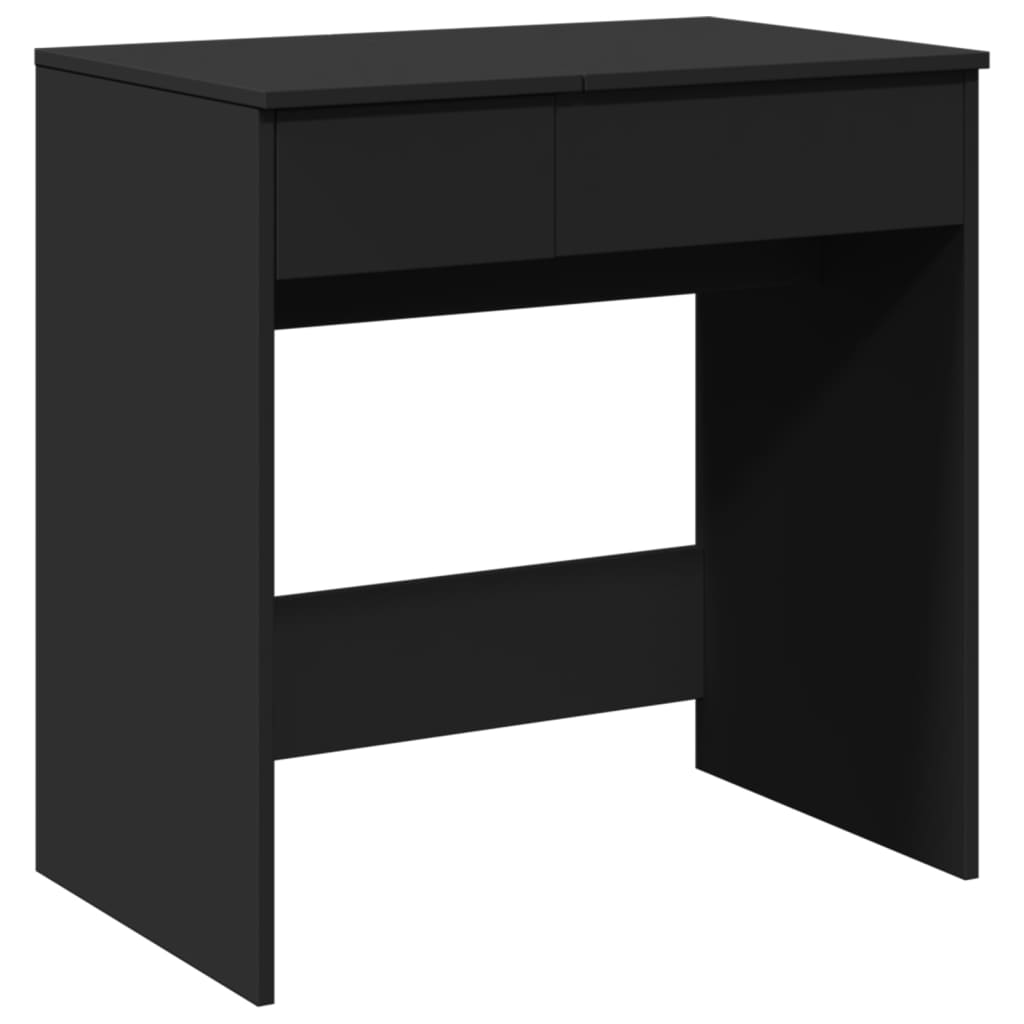 Dressing Table with Mirror Black 73x46.5x120 cm