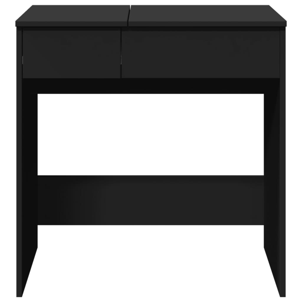 Dressing Table with Mirror Black 73x46.5x120 cm