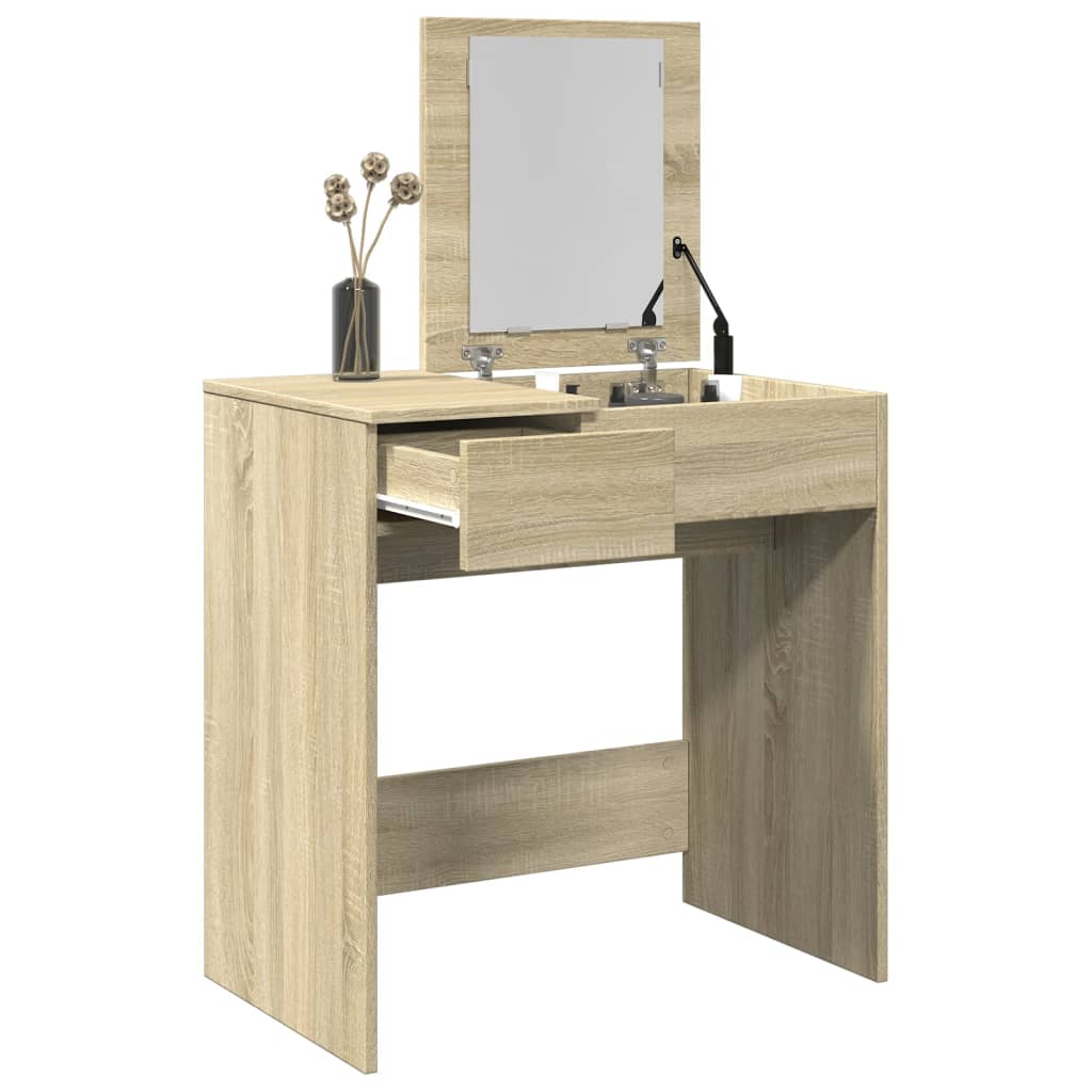 Dressing Table with Mirror Sonoma Oak 73x46.5x120 cm - Bend