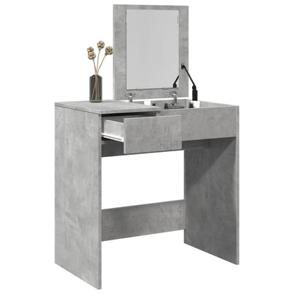 Dressing Table with Mirror Concrete Grey 73x46.5x120 cm - Bend