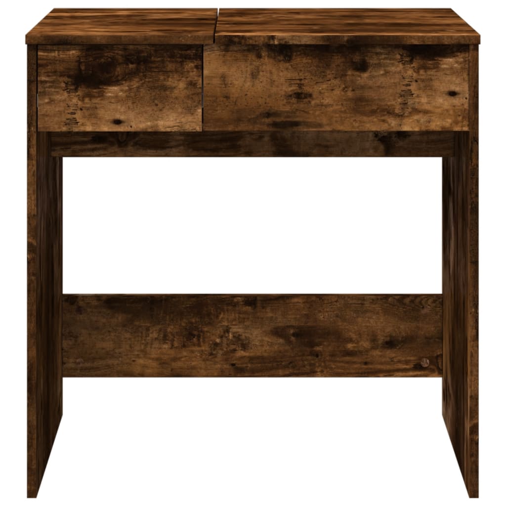 Dressing Table with Mirror Smoked Oak 73x46.5x120 cm - Bend