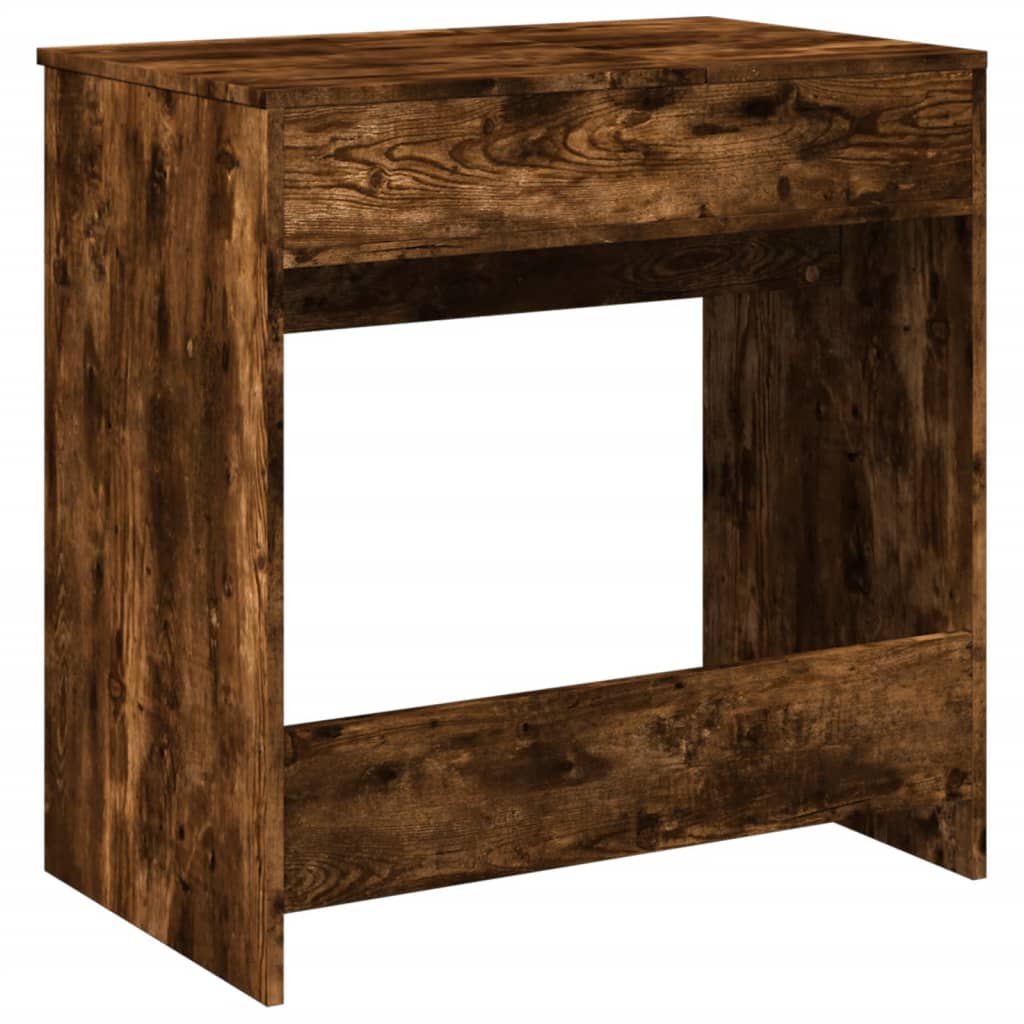 Dressing Table with Mirror Smoked Oak 73x46.5x120 cm - Bend