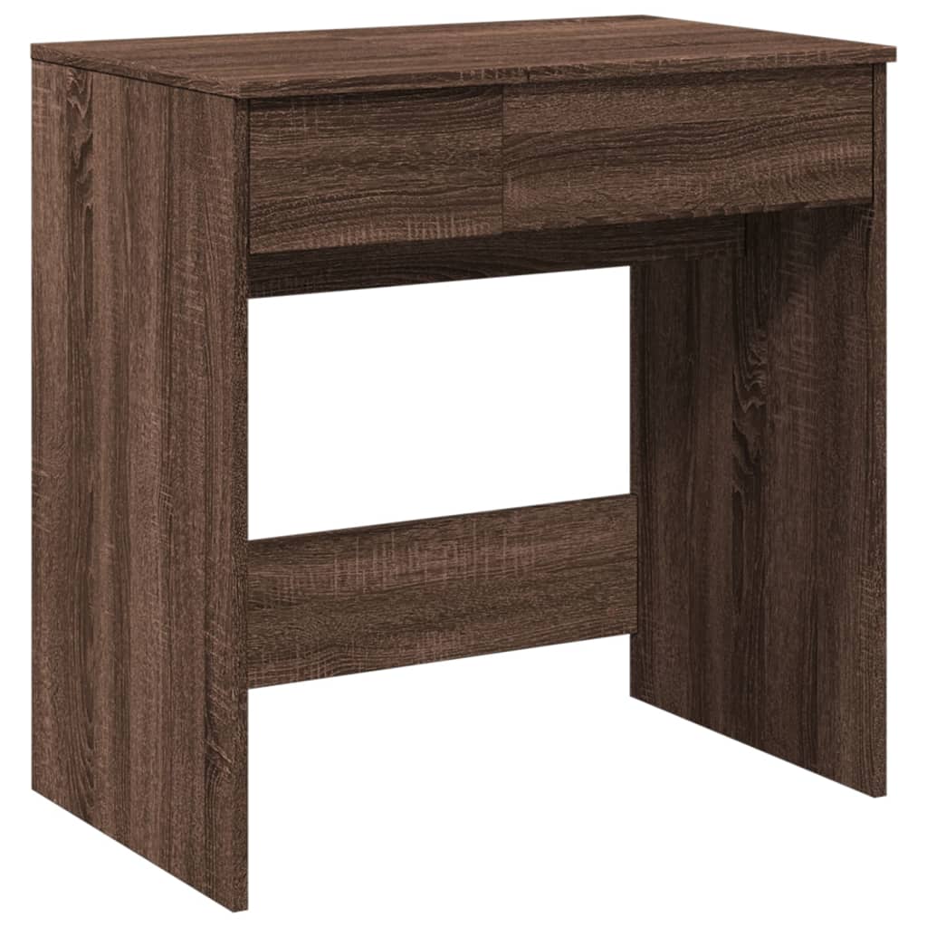 Dressing Table with Mirror Brown Oak 73x46.5x120 cm - Bend