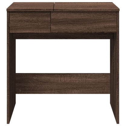 Dressing Table with Mirror Brown Oak 73x46.5x120 cm - Bend