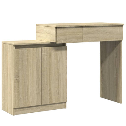 Dressing Table with LED Sonoma Oak 115x37x110.5 cm - Bend