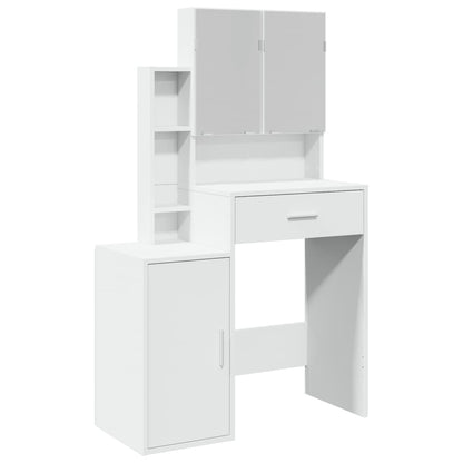 Dressing Table with Cabinet White 80x35x132 cm - Bend