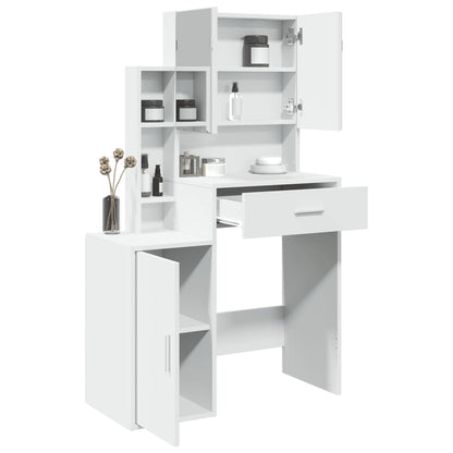 Dressing Table with Cabinet White 80x35x132 cm - Bend