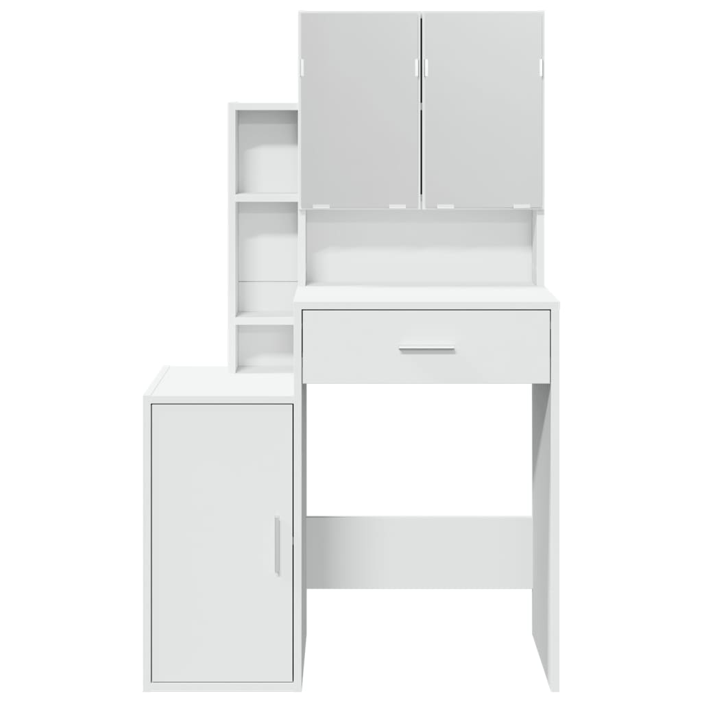 Dressing Table with Cabinet White 80x35x132 cm - Bend