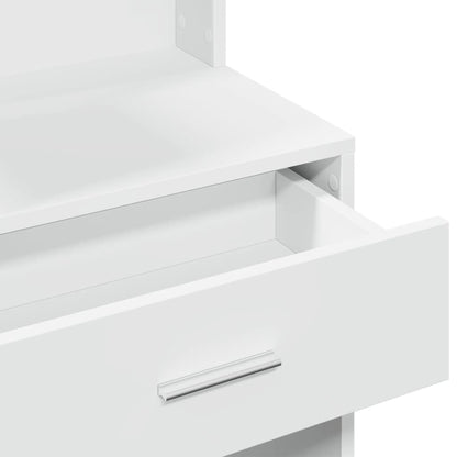 Dressing Table with Cabinet White 80x35x132 cm - Bend